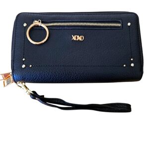 XOXO Black Wristlet Wallet